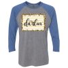 Unisex Triblend Three-Quarter Raglan T-Shirt Thumbnail