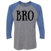 Unisex Triblend Three-Quarter Raglan T-Shirt Thumbnail