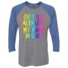 Unisex Triblend Three-Quarter Raglan T-Shirt Thumbnail