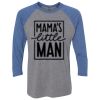 Unisex Triblend Three-Quarter Raglan T-Shirt Thumbnail