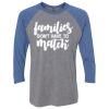 Unisex Triblend Three-Quarter Raglan T-Shirt Thumbnail