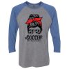 Unisex Triblend Three-Quarter Raglan T-Shirt Thumbnail