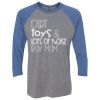 Unisex Triblend Three-Quarter Raglan T-Shirt Thumbnail