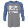 Unisex Triblend Three-Quarter Raglan T-Shirt Thumbnail