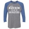 Unisex Triblend Three-Quarter Raglan T-Shirt Thumbnail