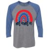 Unisex Triblend Three-Quarter Raglan T-Shirt Thumbnail