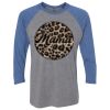 Unisex Triblend Three-Quarter Raglan T-Shirt Thumbnail