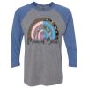 Unisex Triblend Three-Quarter Raglan T-Shirt Thumbnail