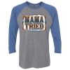 Unisex Triblend Three-Quarter Raglan T-Shirt Thumbnail