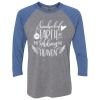 Unisex Triblend Three-Quarter Raglan T-Shirt Thumbnail