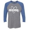 Unisex Triblend Three-Quarter Raglan T-Shirt Thumbnail