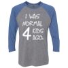 Unisex Triblend Three-Quarter Raglan T-Shirt Thumbnail