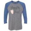 Unisex Triblend Three-Quarter Raglan T-Shirt Thumbnail