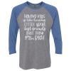 Unisex Triblend Three-Quarter Raglan T-Shirt Thumbnail