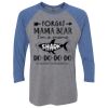 Unisex Triblend Three-Quarter Raglan T-Shirt Thumbnail