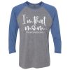 Unisex Triblend Three-Quarter Raglan T-Shirt Thumbnail