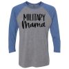 Unisex Triblend Three-Quarter Raglan T-Shirt Thumbnail