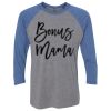 Unisex Triblend Three-Quarter Raglan T-Shirt Thumbnail