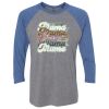 Unisex Triblend Three-Quarter Raglan T-Shirt Thumbnail