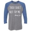 Unisex Triblend Three-Quarter Raglan T-Shirt Thumbnail