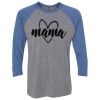 Unisex Triblend Three-Quarter Raglan T-Shirt Thumbnail