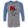 Unisex Triblend Three-Quarter Raglan T-Shirt Thumbnail