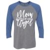 Unisex Triblend Three-Quarter Raglan T-Shirt Thumbnail