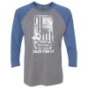 Unisex Triblend Three-Quarter Raglan T-Shirt Thumbnail