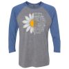 Unisex Triblend Three-Quarter Raglan T-Shirt Thumbnail