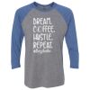 Unisex Triblend Three-Quarter Raglan T-Shirt Thumbnail