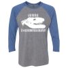 Unisex Triblend Three-Quarter Raglan T-Shirt Thumbnail