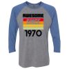 Unisex Triblend Three-Quarter Raglan T-Shirt Thumbnail