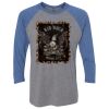 Unisex Triblend Three-Quarter Raglan T-Shirt Thumbnail