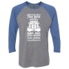 Unisex Triblend Three-Quarter Raglan T-Shirt Thumbnail