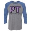 Unisex Triblend Three-Quarter Raglan T-Shirt Thumbnail