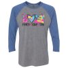 Unisex Triblend Three-Quarter Raglan T-Shirt Thumbnail