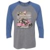 Unisex Triblend Three-Quarter Raglan T-Shirt Thumbnail