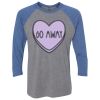 Unisex Triblend Three-Quarter Raglan T-Shirt Thumbnail