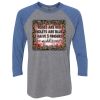 Unisex Triblend Three-Quarter Raglan T-Shirt Thumbnail