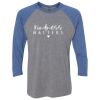 Unisex Triblend Three-Quarter Raglan T-Shirt Thumbnail