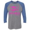 Unisex Triblend Three-Quarter Raglan T-Shirt Thumbnail