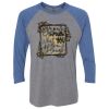 Unisex Triblend Three-Quarter Raglan T-Shirt Thumbnail