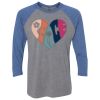 Unisex Triblend Three-Quarter Raglan T-Shirt Thumbnail