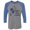 Unisex Triblend Three-Quarter Raglan T-Shirt Thumbnail