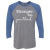 Unisex Triblend Three-Quarter Raglan T-Shirt Thumbnail