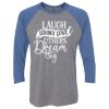 Unisex Triblend Three-Quarter Raglan T-Shirt Thumbnail