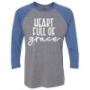 Unisex Triblend Three-Quarter Raglan T-Shirt Thumbnail