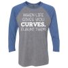 Unisex Triblend Three-Quarter Raglan T-Shirt Thumbnail