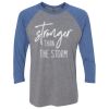 Unisex Triblend Three-Quarter Raglan T-Shirt Thumbnail