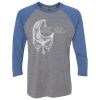 Unisex Triblend Three-Quarter Raglan T-Shirt Thumbnail